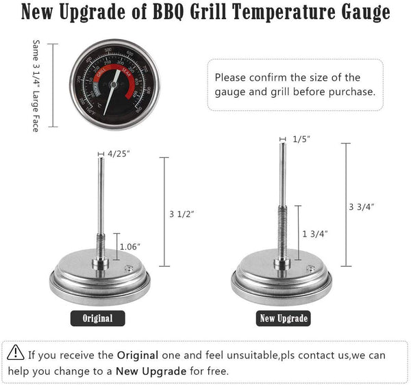 3.3" Grill Temperature Gauge